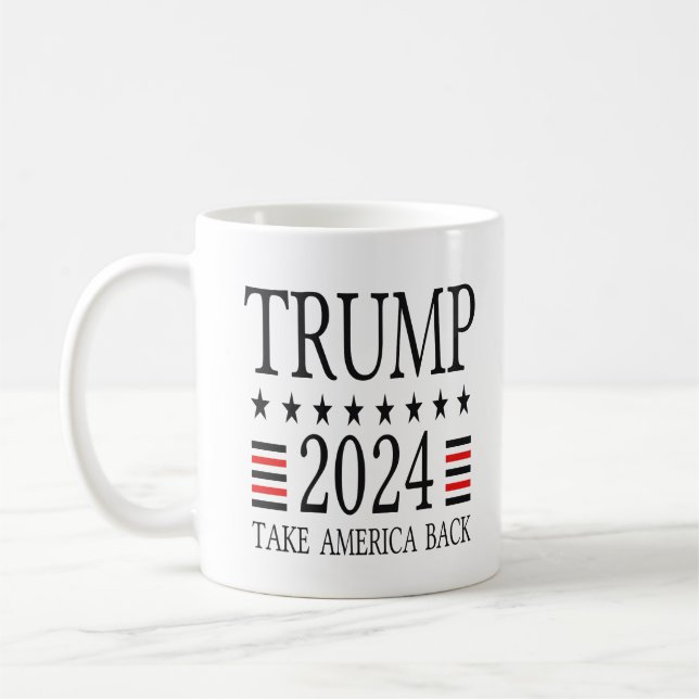 Caneca De Café Trump 2024 Campaign Mug (Esquerda)