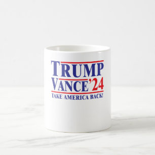 Caneca De Café Trump 2024 Coffee Mug "Take America Back"