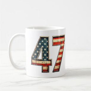 Caneca De Café Trump 2024 Eleição 47 Vitória Vencer Presidente 47