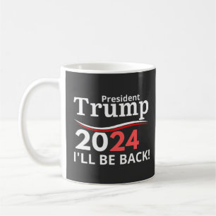 CANECA DE CAFÉ TRUMP 2024 - EU VOLTAREI!