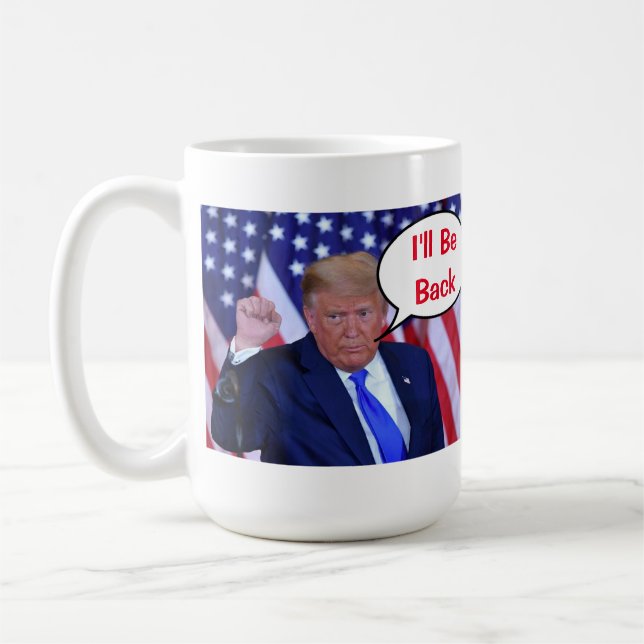 Caneca De Café Trump 2024 Eu voltarei (Esquerda)