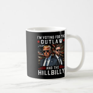Caneca De Café Trump 2024 Flag Outlaw Hillbilly J.d.vance 2024 Do