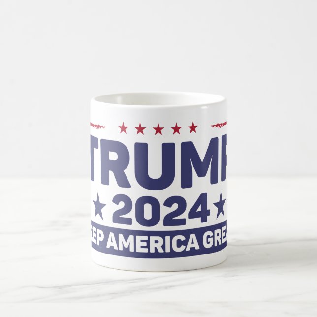 Caneca De Café Trump 2024 - Keep America Excelente (Centro)