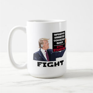 Caneca De Café Trump 2024 Luta Contra As Eleições Presidenciais