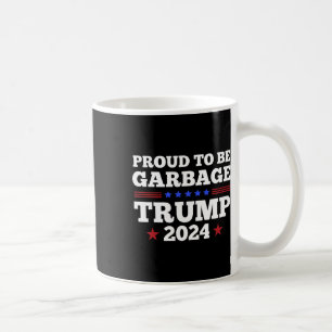 Caneca De Café Trump 2024 Orgulhoso De Ser Lixo Presidencial Elei