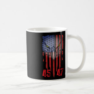 Caneca De Café Trump 2024, Presidente 45 E 47, Bandeira Americana