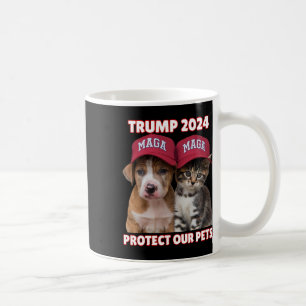 Caneca De Café Trump 2024 Proteja Nossos Animais Engraçados Comen
