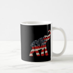 Caneca De Café Trump 2024 Republicano Elefante Apoiador de Trump