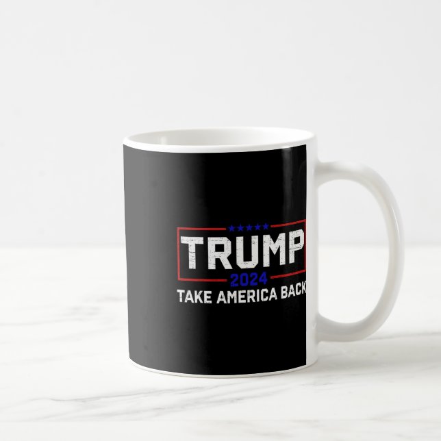 Caneca De Café Trump 2024 Retome A Eleição Americana - O Retorno (Direita)