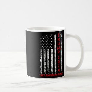 Caneca De Café Trump 2024 Retome A Eleição Americana Patriótica F