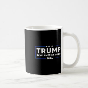 Caneca De Café Trump 2024 Salve a América novamente Trump