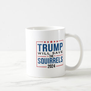 Caneca De Café Trump 2024 Salve O Trump De Esquilos