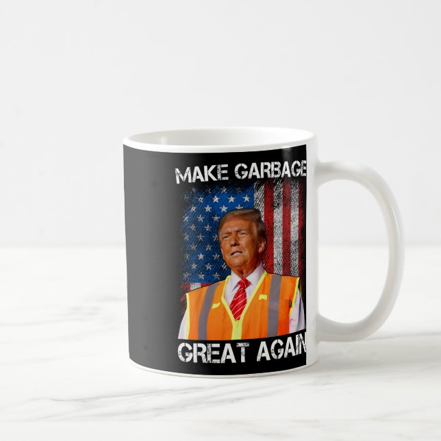 Caneca De Café Trump 2024 Torna O Excelente De Lixo Novamente Eng (Direita)