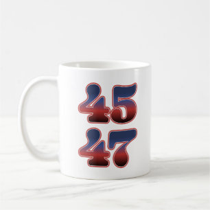 Caneca De Café Trump 45 47 América 2024 Eleição 47º Presidente