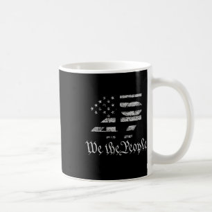 Caneca De Café Trump 45-47 Sinalizador Dos Eua 2024 Eleição Presi