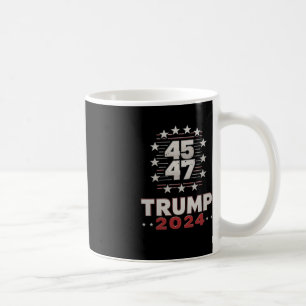 Caneca De Café Trump 45 47 Você Errou Novamente Trump 2025 Bandei