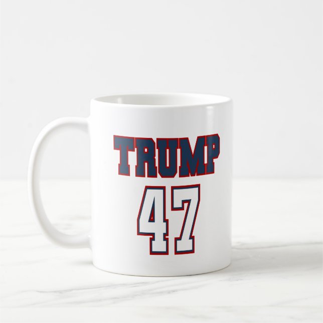 Caneca De Café Trump 47 Campaign Mug (Esquerda)