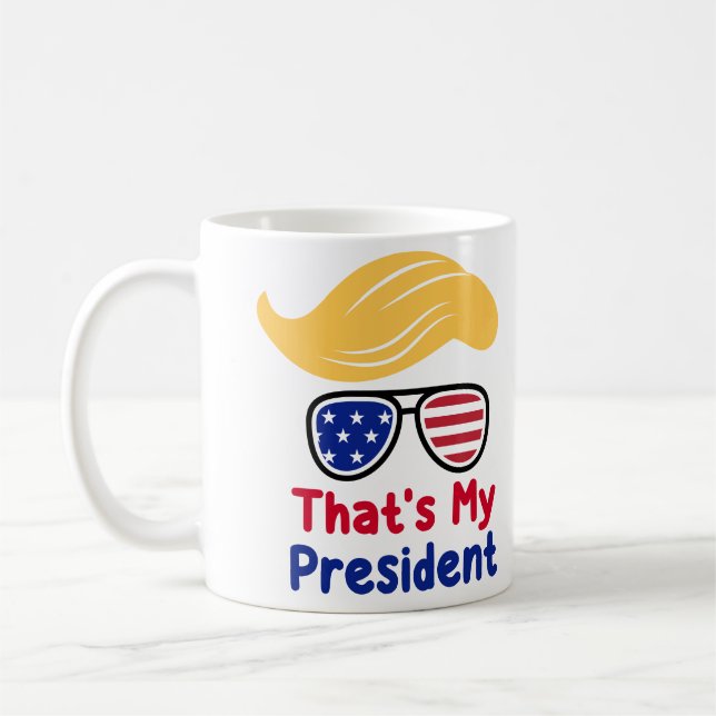 Caneca De Café Trump 47 - Esse é o meu presidente (Esquerda)
