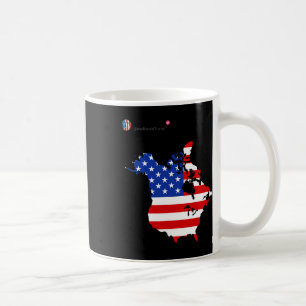 Caneca De Café Trump 51 State Of American Canada Flag United