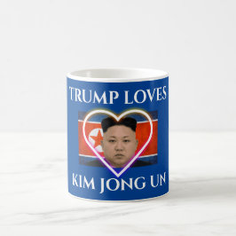 Caneca De Café Trump ama Kim Jong Un