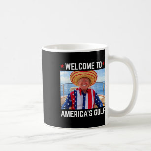 Caneca De Café Trump America's Golfo México Presidente Trump Somb