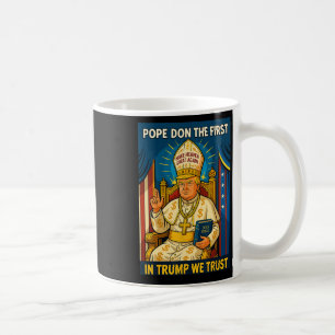 Caneca De Café Trump As Vaticano Church Pope - Pope Trump Meme