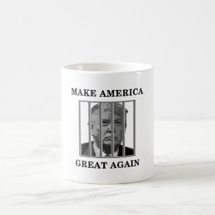 Caneca De Café Trump atrás de Bares