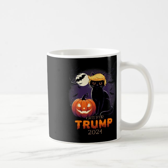 Caneca De Café Trump Cat Shirts Black Cat Halloween Costume Cat L (Direita)