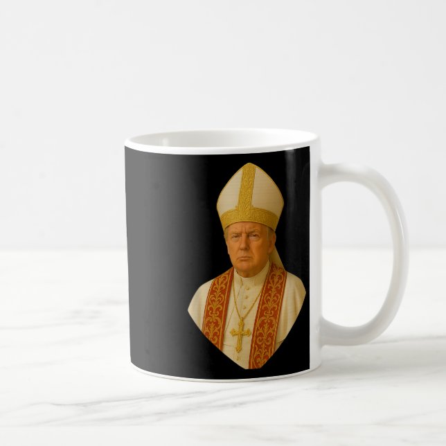 Caneca De Café Trump Como Papa Tee Meme Engraçado (Direita)