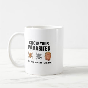 Caneca De Café Trump Conheça Seus Parasitas Carrapato de Cervo Ca