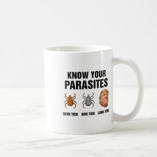 Caneca De Café Trump Conheça Seus Parasitas Carrapato de Veado Ca