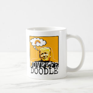 Caneca de Café Trump Covfefe Doodle