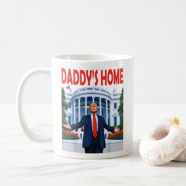 Caneca De Café Trump Daddys Home (Com Donut)