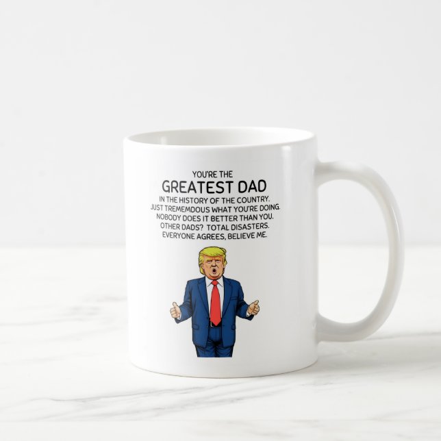 Caneca De Café Trump Dia de os pais Trump Pai Birday (Direita)