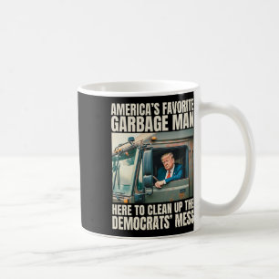 Caneca De Café Trump do homem de lixo favorito da América em Trás
