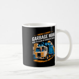 Caneca De Café Trump do homem de lixo favorito da América em Trás