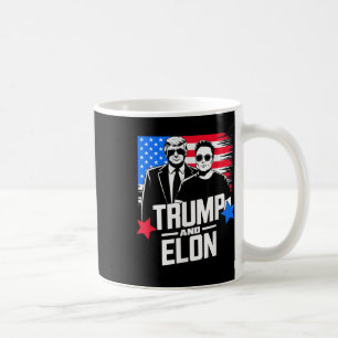 Caneca De Café Trump E Elon 2024 Eleição Presidencial Americana