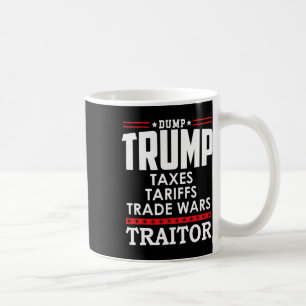 Caneca De Café Trump É Um Traidor Em Chefe Dump Trump Tre45ão Tr4