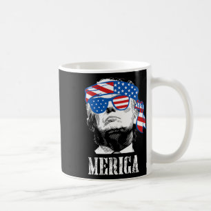 Caneca De Café Trump Em 4 De Julho, Homens De Bandeira Americanos