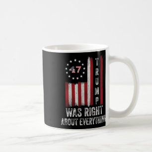 Caneca De Café Trump Estava Certo Sobre Tudo Bandeira Americana