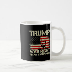 Caneca De Café Trump Estava Certo Sobre Tudo Bandeira Americana P