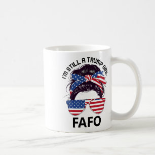 Caneca De Café Trump Fafo Bandeira dos EUA, Foda-se Por Aí Descob