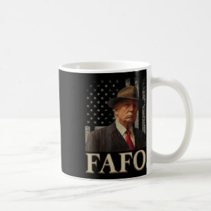 Caneca De Café Trump Fafo, Funny Fafo Trump American Flag _1