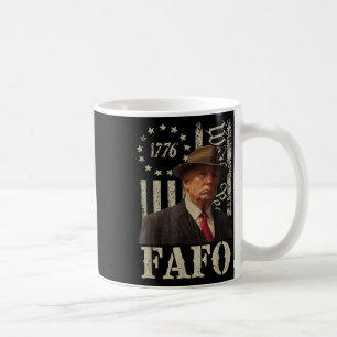 Caneca De Café Trump Fafo, Retro Fafo Trump American Flag