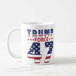 Caneca De Café Trump Force 47