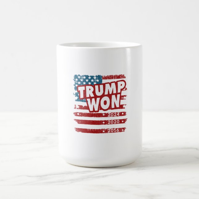 Caneca De Café Trump Ganhou 2024 (Centro)