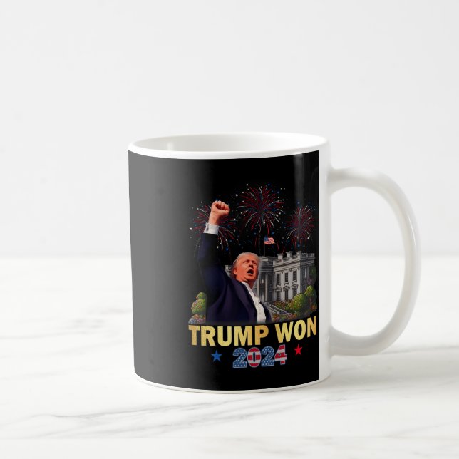 Caneca De Café Trump Ganhou 2024 Presidente 47 Da Casa Branca Don (Direita)