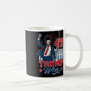 Caneca De Café Trump Ganhou 2024 Supere 47 Da Casa Branca Antes