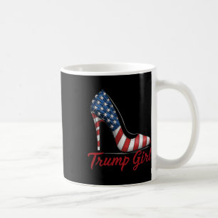 Caneca De Café Trump Girl High Heel Stilettos, American Flag Trum
