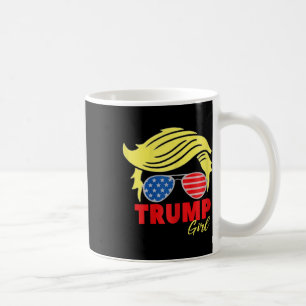 Caneca De Café Trump Girl Messy Bun Trump 2024 Eleição Americana